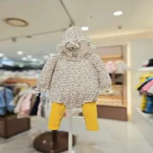 [아가방갤러리] 모던꽃바디수트세트(모자) 01P717557
