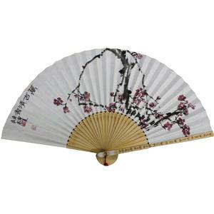 길이30cm/고급접선부채/작품접선부채/매화/서예용품