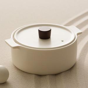 [리한]한국도자기 리한 루나스톤 IH 인덕션 무균열 뚝배기 18CM 화이트베이지