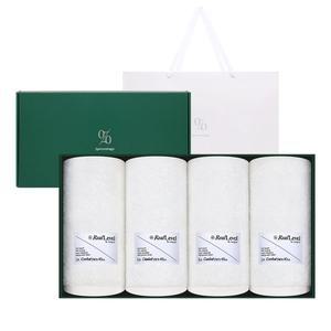 [송월타월]1퍼센테이지 밀크폼 210g 40수 타올 4P 선물세트