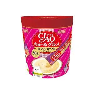 CIAO 츄르 구루메 참치&가다랑어 버라이어티 60P [SC-222]