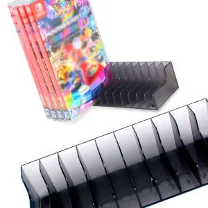 CD DVD케이스보관컨테이너2개입 공미디어정리함 디스크보관함 DVD책꽂이케이스