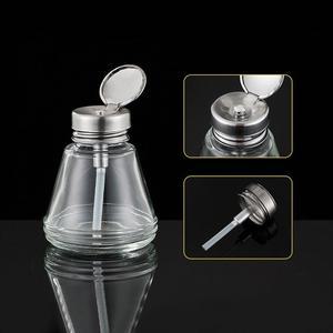 고품질 네일아트 클렌져 리무버 휴대용 펌프식 150ml 유리병 휴대용펌핑용기 여행용용기 (WFHTUFS)