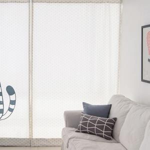 북유럽 암막커튼 샤르르 75x230cm 1장 나비주름 아이방커튼 사계절커튼 예쁜커튼 국산커튼 자취커튼