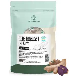 파비플로라 차 흑생강 뿌리 추출물 분말 블랙진저 티백 50T