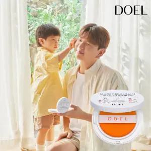 본품 1개 도엘 DOEL 100% 무기자차 촉촉 빅앤슬림 선쿠션 SPF50+ PA++++ 영유아부터 온 가족 사용 27g