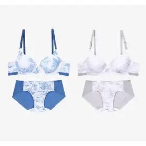 [휠라 언더웨어][휠라] 피렌체 패턴 브라 드로즈 세트 2종 택 (FI4BAF2654F_4SKU)