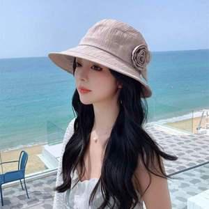 플라워 버킷햇 인디핑크 여성 중년모자 벙거지모자