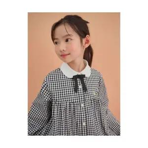 국내정품 빈폴키즈 BEANPOLE KIDS 잔깅엄 셔츠형 원피스  빙키 헤어슈슈 SET 블랙 BI5171G055 569055