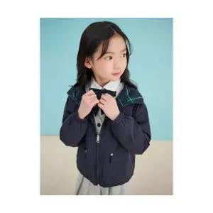 국내정품 빈폴키즈 BEANPOLE KIDS 체크 리버서블 후드 점퍼 네이비 BI5239U02R 568768