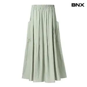 [롯데백화점]비엔엑스 플레어 밴딩 포켓 롱 스커트 (BX2SK013L0)