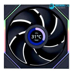 [서린공식] LIAN LI UNI FAN TL Wireless LCD 140 블랙 1팩
