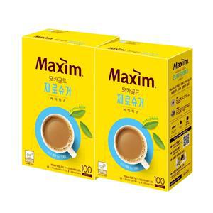 맥심 모카골드 제로슈거 100T x 2개