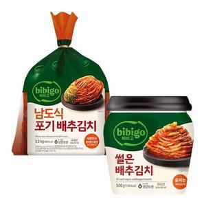 [신세계라이브쇼핑]비비고 남도식 포기배추김치 3.3KG+비비고썰은배추김치500G(용기)