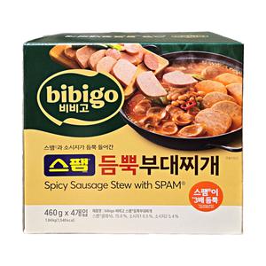 비비고 스팸듬뿍 부대찌개 460g X 4