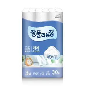 잘풀리는집 케어앤소프트 27m 30롤 2팩