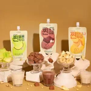 국산콩 저당 식사대용 찐두유 무설탕 저속노화 초코 바나나 멜론 맛 두유 190ml 14입 [원산지:상세설명에 표시] [원산지:국산(강원도 양구군)]