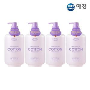 샤워메이트 딥모이스처 클린 솝 바디워시 1L X 4개 (코튼/베이비파우더/피오니머스크 택1)