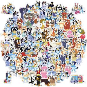 50 100Pcs 낙서 Bluey 빙고 스티커 크리 에이 티브 냉장고 Diy 수하물 노트북 생일 선물 완구