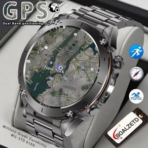 2025 화웨이 스트라토스 4 GPS 스마트워치 1.43인치 AMOLED HD 화면 나침반 기압 고도계 손전등 음성 통화