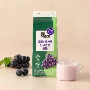 5K프라이스 750억 유산균 요구르트 750ml 포도