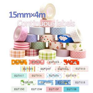 1pcs 15mm * 4m KingJim LR5C MP20 라벨 TEPRA Lite 프린터와 호환되는 연속 미니 러블리 스티커