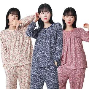 폭스 피치기모 A타입 플라워 시보리 잠옷세트 E5 여성용