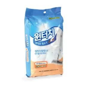원터치 부직포 청소기 교체용 정전기 걸레 바닥청소 밀대걸레