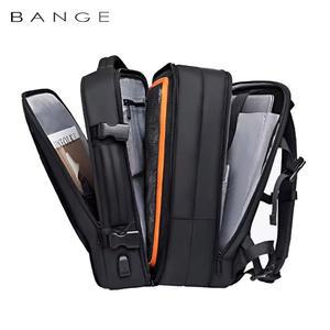 어깨끈노트북가방 BANGE 확장 가능한 남성용 배낭 방수 17 인치 노트북 남자 대용량 하이킹 여행 가방