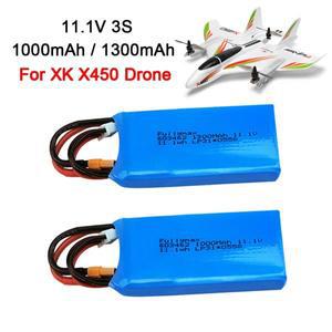 XK X450 드론 배터리 3S 11.1V 1000mAh 20C Lipo FPV RC 비행기 고정 날개 헬리콥터 항공기