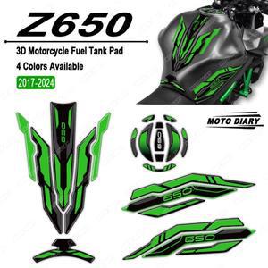 Z650 Z 2017-2024 2023 3D 연료 탱크 패드 스티커 가스 캡 보호 데칼 방수