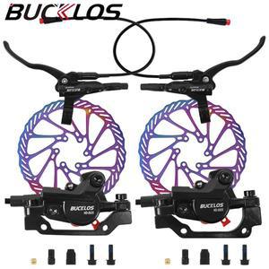 BUCKLOS 전기 자전거 유압 브레이크 전원 차단 스쿠터 세트 2피스톤 디스크 접이식