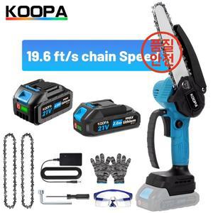 Koopa Tool 나무 자르기 정원 가꾸기를 위한 6인치 휴대용 전기 체인 톱 미니