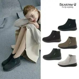 [베어파우](하남점)(BEARPAW) ELIZA 엘리자 소가죽 부티 앵클 부츠 + 양모 인솔 5종 1택 (0940OD-W)