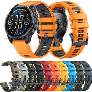가민 Fenix 8 47mm 51mm E 7 7X 6 6X Fenix8 26mm 5 시계줄 Pro/Enduro 5X/Epix 팔찌용 22mm 스트랩 QuickFit 실리콘
