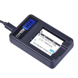 LI-70B 리튬 70B 배터리 및 LCD USB 충전기 올림푸스 VG110 VG-160 X-940 D-715 FE-4020 VR-130 1개