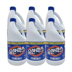 레귤러 유한락스 2Lx6개 세제 욕실청소 유한 대용량 화장실청소 용 락스 2L 레귤러