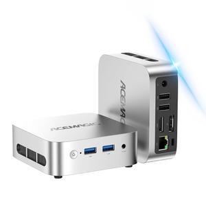 ACEMAGIC 미니 PC 11 Pro, 프로세서 N97 (N100/N95/N150을 능가) 최대 3.6GHz 컴퓨터, 16GB DDR4 256GB SSD, 비즈니스 및 가정용 4K 듀얼 디스플레이 WiFi BT VESA 마이크로 스몰 PC, 데스크톱