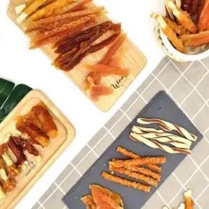 애완견 건강간식 치킨 슬라이스 300g 육포 반려견 스틱 노견 간식