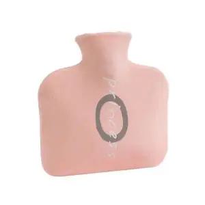 고품질 레터링 파우치 보온 물주머니 800ml 찜질 손난로 핑크 (WD385ED)