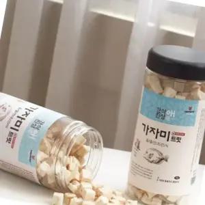 고품질 동결건조 생선 단백질 스낵 가자미 큐브 90g 영양 간식 (WFK6BE3)