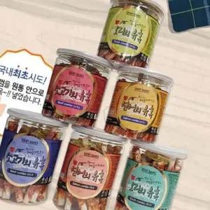 고품질 반려견 오리 간식 스틱세트 애완용 고급 져키 (WFK7CSS)
