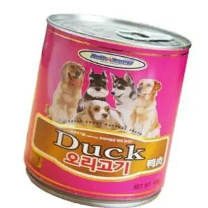 애완견 오리고기 단백질 통조림 400g 강아지 간식 잇몸관리 아이템