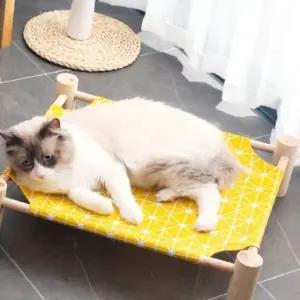 고양이 강아지 해먹 침대 원목 휴식 공간 동굴형 애완동물 집