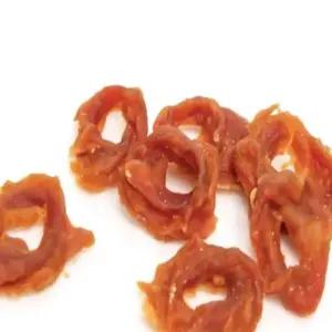 고품질 애완견 도넛 간식 1kg 오리 육포 중형견 전용 애견 먹이 (WFK6BR1)