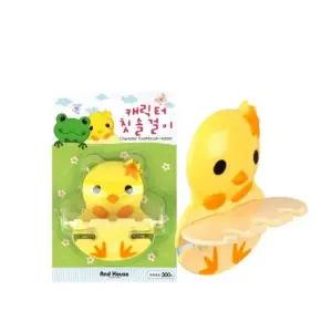 AndHouse 병아리 캐릭터 칫솔걸이 3구 흡착 거치대 칫솔홀더 욕실용품_23226028