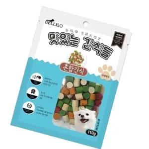 강아지 영양간식 소프트 져키 혼합 5개입 간식 놀이용 피부관리
