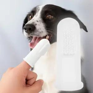 소형견 고양이 애완동물 치석 제거 손가락 칫솔 구강 관리용품