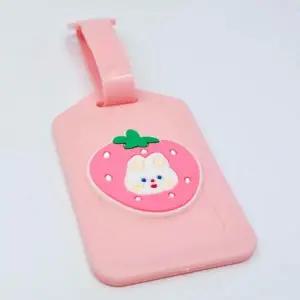 [콩심팥심]딸기토끼 가방 이름표 캐리어 네임택 꼬리표