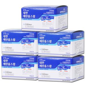 대한위재 에탄올스왑 100매입 x 5개 / 알콜솜
